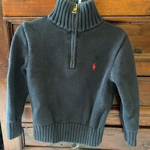 Ralph Lauren quarter zip. Navy. 4T.